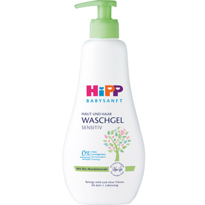 Гель для купання дитячий HIPP (Хіпп) Baby Sanft (Бебі Санфт) для тіла та волосся 400 мл