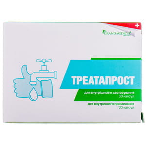 Треатапрост капсулы для улучшения функционального состояния предстательной железы и мочевыводящих путей 3 блистера по 10 шт