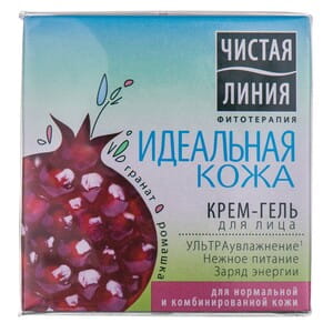 Крем-гель для лица Чистая линия для номальной и комбинированной кожи Идеальная кожа 45 мл