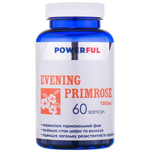 Примула вечерняя POWERFUL (Поверфул) с содержанием масла примулы вечерней 1000 мг банка 60 шт