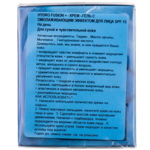 Крем-гель для лица DELIA COSMETICS (Делия Косметикс) Hydro Fusion+ дневной увлажняющий с омолаживающим эффектом SPF 15 50 мл