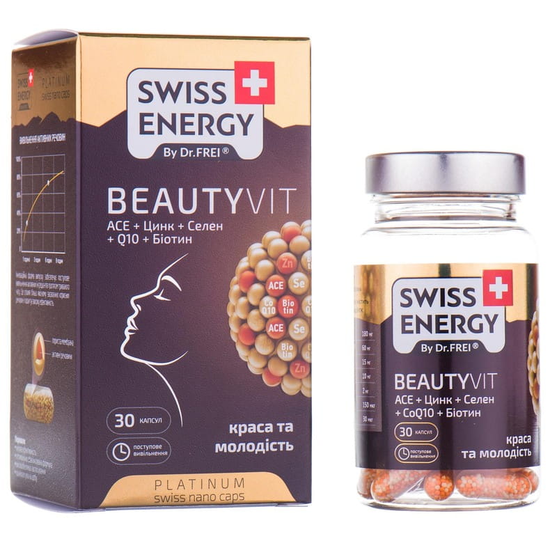 Витамины капсулы Swiss Energy (Свис Энерджи) BeautyVit (БьютиВит