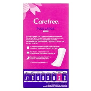 Прокладки щоденні Carefree (Кефрі) Plus Large Fresh (Плюс ладж фреш) 36 шт