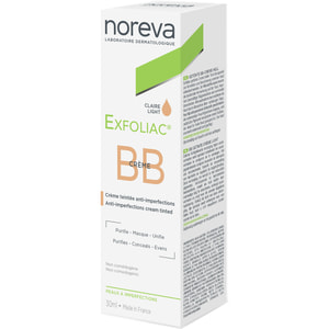Крем для лица NOREVA (Норева) Exfoliac (Эксфолиак) BB тонирующий бежевый тон для коррекции недостатнов жирной и проблемной кожи 30 мл