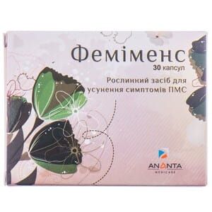 Фемименс капсулы растительные для устранения симптомов ПМС 3 блистера по 10 шт