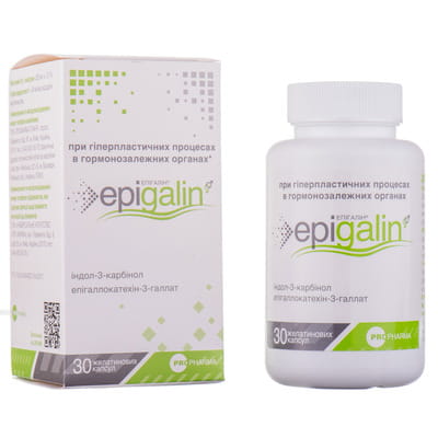 Епігалін капсули при гіперпластичних процесах в гормонзалежних органах чоловіків і жінок флакон 30 шт