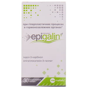 Епігалін капсули при гіперпластичних процесах в гормонзалежних органах чоловіків і жінок флакон 30 шт