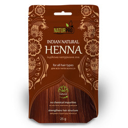 Средство для окраски волос Хна натуральная индийская NaturPro пакет 25 г