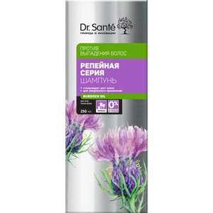 Шампунь для волосся Dr.Sante (Доктор санте) Реп'яхова серія проти випадіння для всіх типів волосся 250 мл
