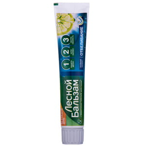 Зубная паста Лесной бальзам профилактическая Тройной эффект с соком лимона на отваре трав 130 мл