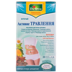 Фиточай ДОКТОР ФИТО Активное пищеварение в фильтр-пакетах по 1,5 г 20 шт