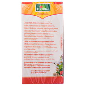 Фіточай ДОКТОР ФІТО Комплекс травлення, печінка і травна система у фільтр-пакетах по 1,5 г 20 шт
