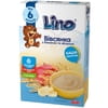 Каша молочная детская LINO (Лино) овсянка с бананом и яблоком с 6 месяцев 190 г
