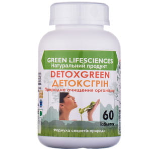 Детоксгрин таблетки с детоксикационными свойствами флакон 60 шт