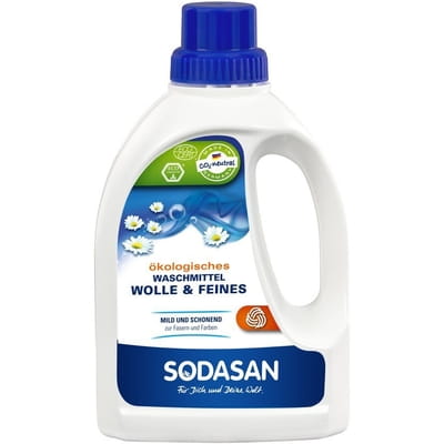 Средство-концентрат для стирки SODASAN (Содасан) жидкое органическое Woolen Wash для шерсти, шелка и деликатных тканей 750 мл