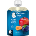 Пюре фруктове дитяче NESTLE GERBER (Нестле Гербер) яблуко, слива та морква в з 6-ти місяців м'яка упаковка 90 г