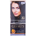 Крем-краска для волос GLORIS (Глорис) цвет 1.1 Иссиня-черный на 2 применения: крем-краска 25 мл + окислитель 25 мл + шампунь 15 мл + маска 15 мл