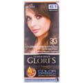 Крем-краска для волос GLORIS (Глорис) цвет 6.1 Темно-русый на 2 применения: крем-краска 25 мл + окислитель 25 мл + шампунь 15 мл + маска 15 мл