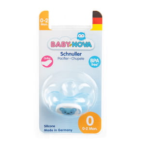 Соска-пустышка силиконовая BABY-NOVA (Беби нова) Newborn ортодонтическая с 0 до 2 месяцев цвет в ассортименте 1 шт