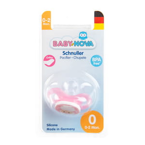 Соска-пустышка силиконовая BABY-NOVA (Беби нова) Newborn ортодонтическая с 0 до 2 месяцев цвет в ассортименте 1 шт