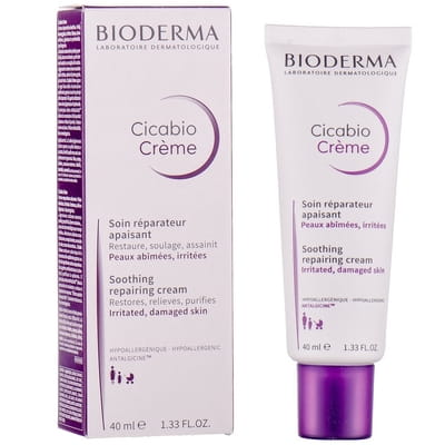 Крем для поврежденной кожи BIODERMA (Биодерма) Cicabio (Цикабио) восстанавливающий и регенерирующий с антибактериальным эффектом 40 мл