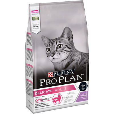 Корм сухой для котов PURINA (Пурина) Pro Plan Delicate с индейкой 1,5 кг