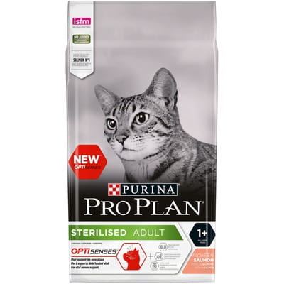 Корм сухой для стерилизованных котов PURINA (Пурина) Pro Plan с лососем 1,5 кг