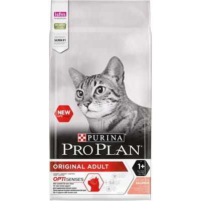 Корм сухой для котов PURINA (Пурина) Pro Plan с лососем и рисом 10 кг