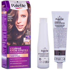 Крем-краска для волос PALETTE (Палет) цвет G3 (4-5) Золотистый трюфель