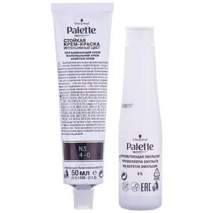 Крем-краска для волос PALETTE (Палет) цвет N-3 (4-0) Каштановый