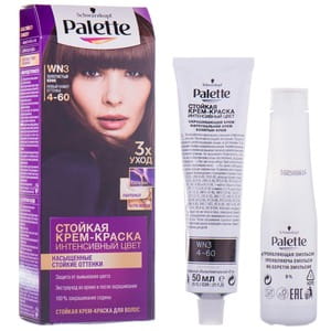 Крем-краска для волос PALETTE (Палет) цвет WN3 (4-60) Золотистый кофе