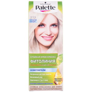 Крем-краска для волос PALETTE (Палет) Naturals цвет 219 (10-2) Холодный блондин