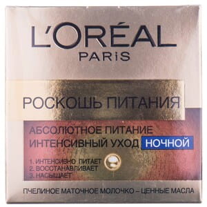 Крем для лица L’OREAL Paris (Лореаль Париж) Роскошь питания ночной восстанавливающий 50 мл
