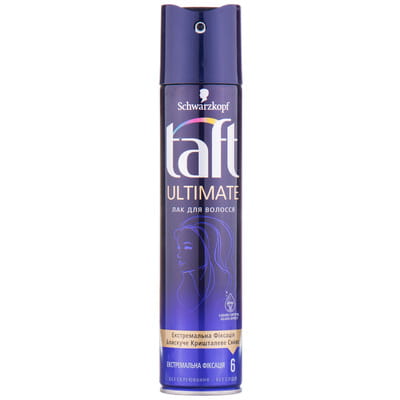 Лак для волос TAFT (Тафт) Ultimate экстремальная фиксация (6) 250 мл