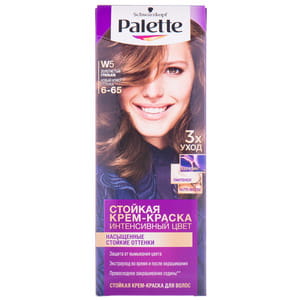 Крем-краска для волос PALETTE (Палет) цвет W5 (6-65) Золотистый грильяж
