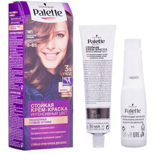 Крем-краска для волос PALETTE (Палет) цвет W5 (6-65) Золотистый грильяж