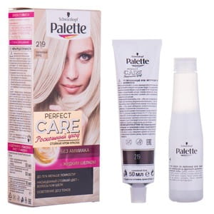 Крем-краска для волос PALETTE (Палет) Perfect Care цвет 219 Платиновый блонд