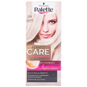 Крем-краска для волос PALETTE (Палет) Perfect Care цвет 219 Платиновый блонд