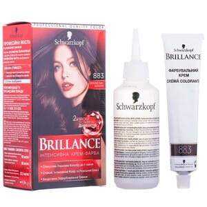Крем-краска для волос BRILLANCE (Брилианс) цвет 883 Элегантный темно-каштановый