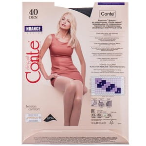 Колготки женские CONTE Elegant (Конте элегант) NUANCE 40 den, размер 3, цвет Grafit