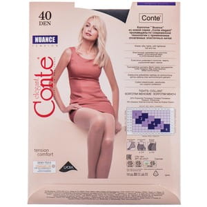 Колготки женские CONTE Elegant (Конте элегант) NUANCE 40 den, размер 4, цвет Grafit