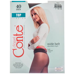 Колготки жіночі CONTE Elegant (Конте елегант) TOP 40 den, розмір 2, колір Mocca