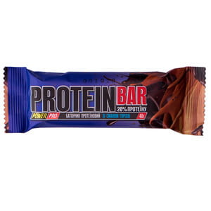 Батончик протеїновий для спортивного харчування POWER PRO (Павер про) 20% протеїну зі смаком горіхів 40 г