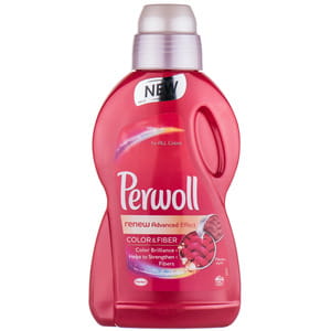 Средство для стирки жидкое PERWOLL (Перволь) Advanced Color для цветного белья 0,9 л