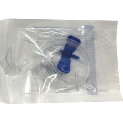 Катетер внутрішньовенний тип Батерфляй (бабочка) для внутрішньовенного введення лікарських засобів розмір G23 Луєр Лок синій Alexpharm