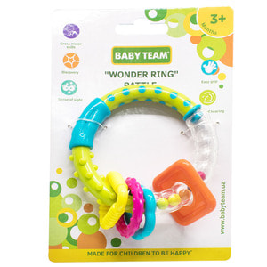Игрушка-погремушка детская BABY TEAM (Беби Тим) артикул 8441 Чудо-кольцо с 3-х месяцев