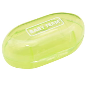 Зубная щетка-массажер детская BABY TEAM (Беби тим) артикул 7200 силиконовая с контейнером с 4-х месяцев