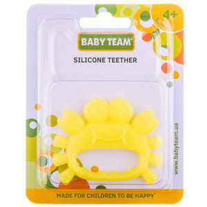 Прорезыватель детский BABY TEAM (Беби Тим) артикул 4008 силиконовый Морские жители с 4-х месяцев 1 шт