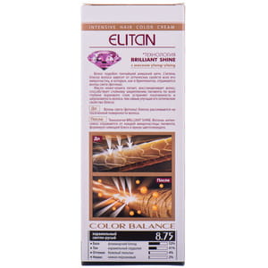 Крем-краска для волос ЭЛИТАН Интенсив цвет 8.75 Карамельный светло-русый