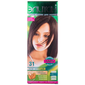 Крем-краска для волос ЭЛИТАН цвет №31 Каштановый